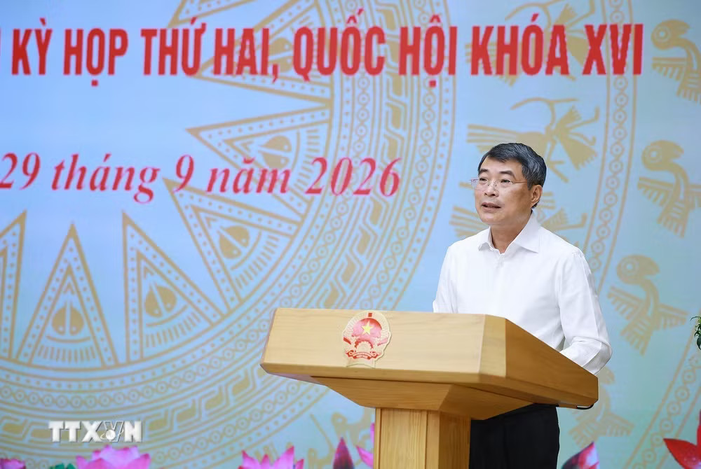 Ủy viên Bộ Chính trị, Bí thư Đảng ủy Chính phủ, Thủ tướng Chính phủ Lê Minh Hưng phát biểu khai mạc Hội nghị Ban Thường vụ Đảng ủy Chính phủ và Ban Thường vụ Đảng ủy Quốc hội. (Ảnh: Dương Giang/TTXVN) ttxvn_hoi-nghi-ban-thuong-vu-dang-uy-chinh-phu-va-ban-thuong-vu-dang-uy-quoc-hoi-1.jpg