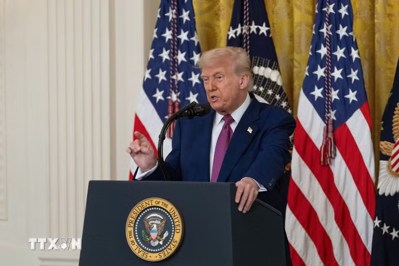 Tổng thống Mỹ Donald Trump. (Ảnh: THX/TTXVN phát)