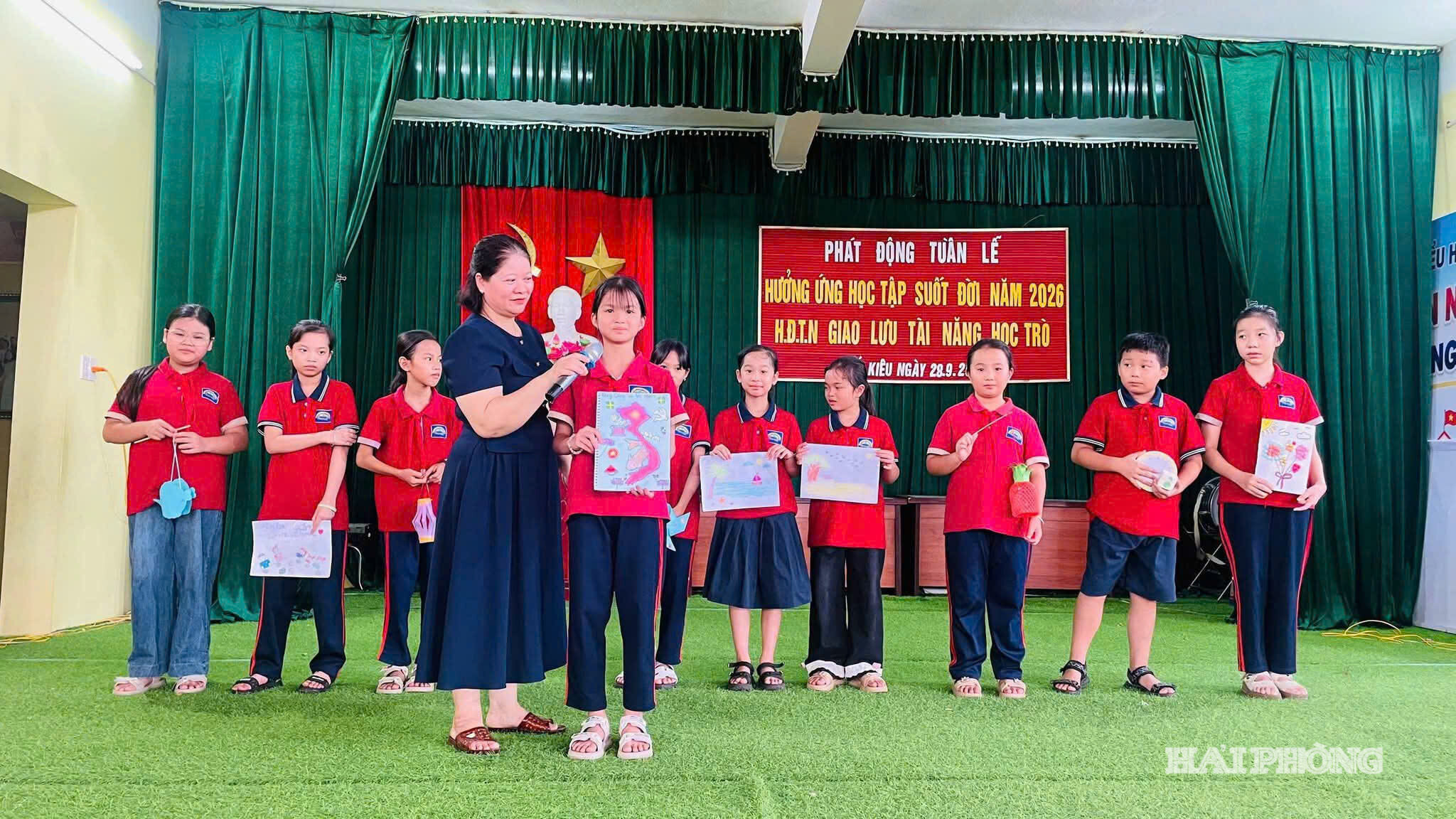 Từ cuối tháng 9/2026, Trường Tiểu học Thống Nhất (xã Yết Kiêu) tổ chức hoạt động trải nghiệm “Giao lưu tài năng học trò”.