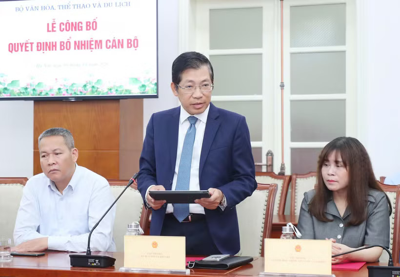 Ông Lưu Đình Phúc, Cục trưởng Cục Báo chí được điều động giữ chức Cục trưởng Cục Xuất bản và Thư viện. (Ảnh: Trần Huấn)
