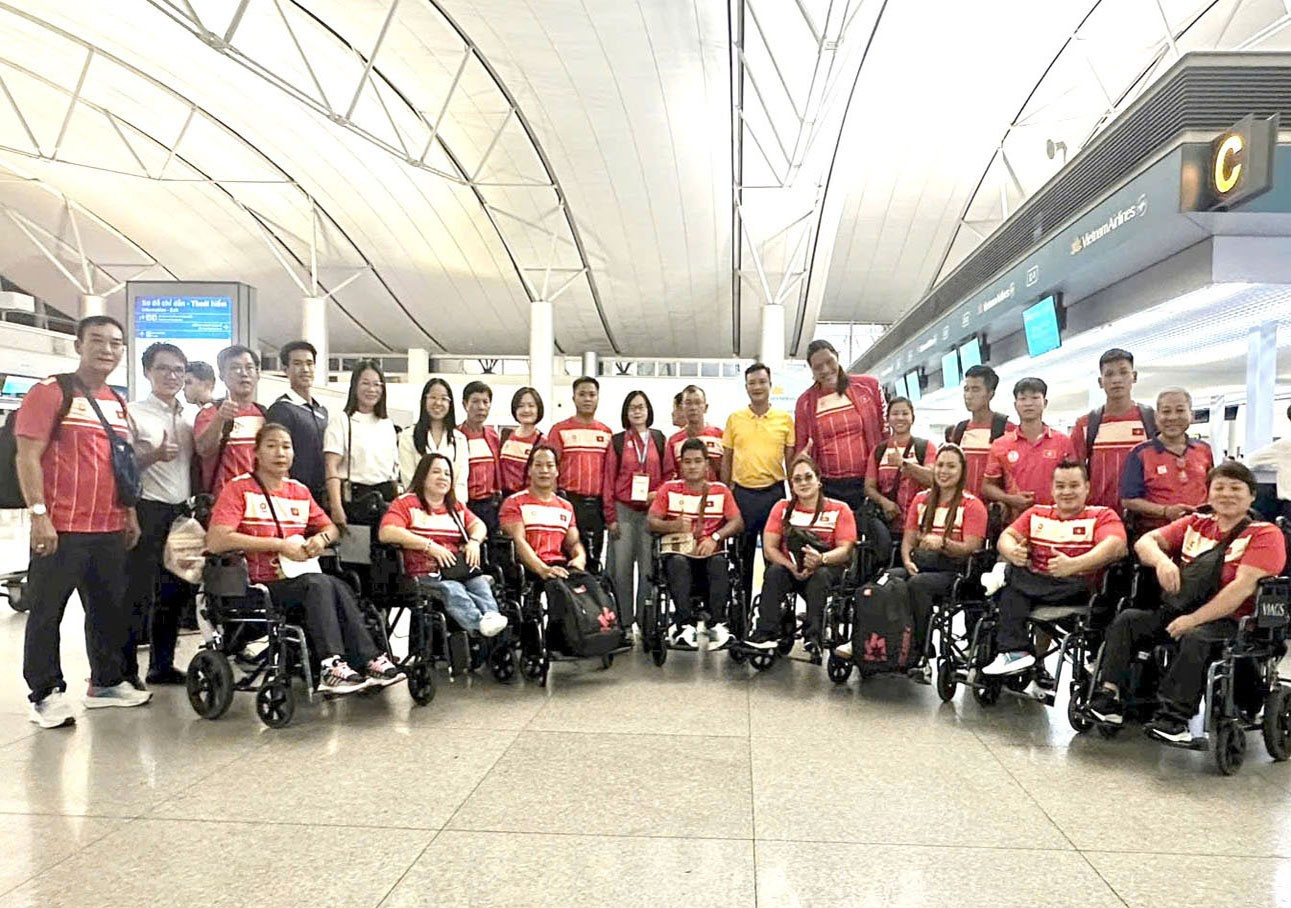 Đoàn thể thao người khuyết tật Việt Nam lên đường dự Asian Para Games 2026 - Ảnh 1.