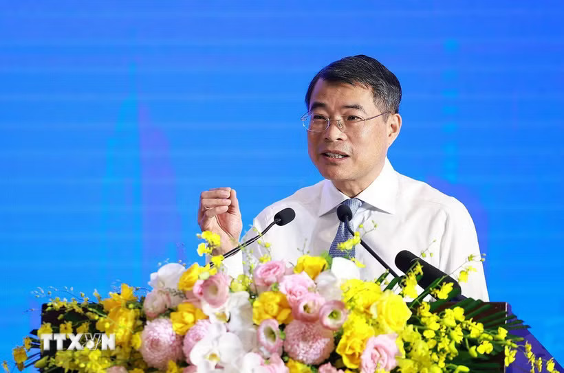 Thủ tướng Lê Minh Hưng phát biểu tại buổi đối thoại với thanh niên với chủ đề 