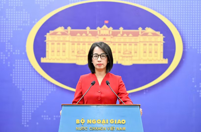 Người phát ngôn Bộ Ngoại giao Phạm Thu Hằng. (Ảnh: BNG)