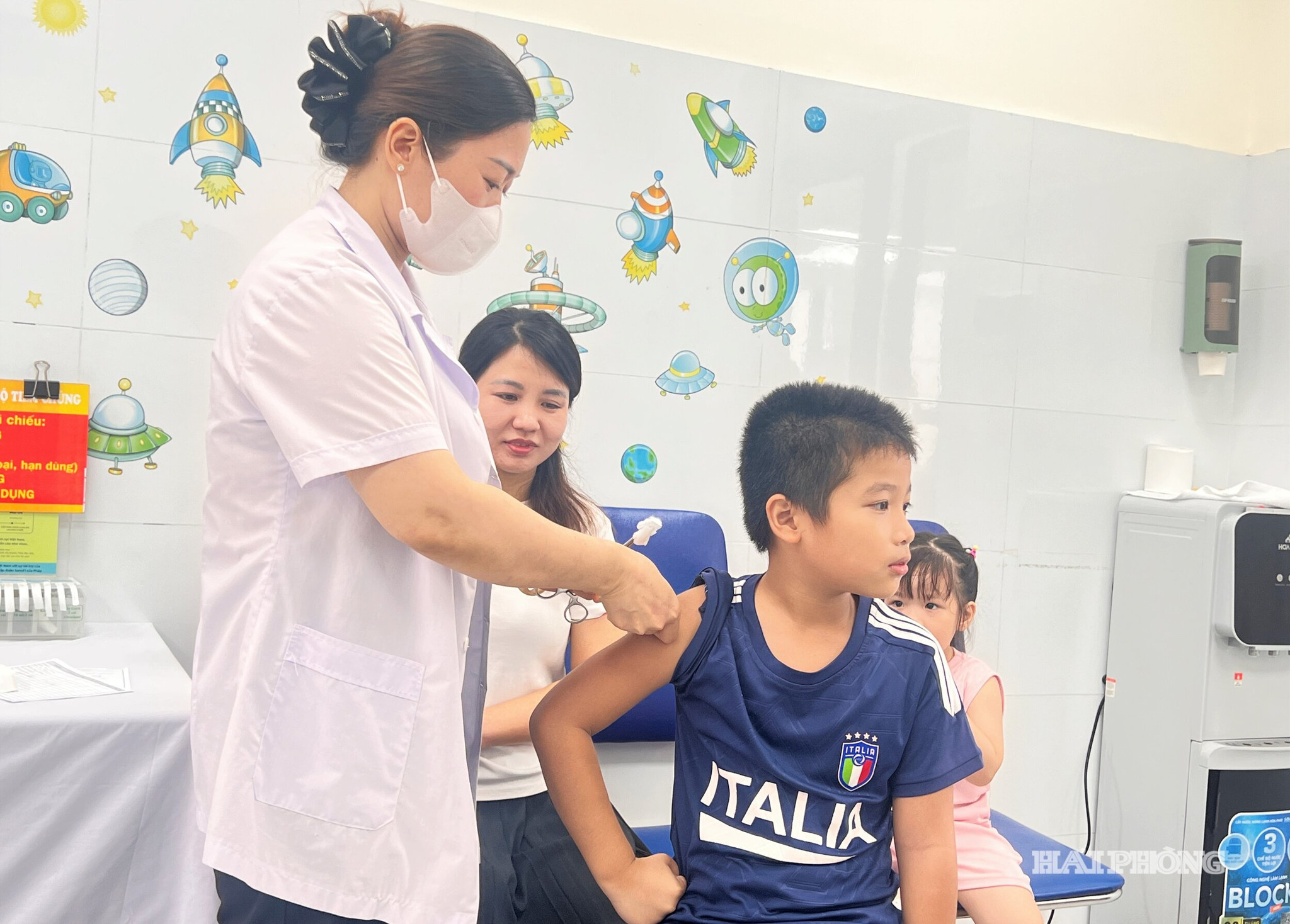 Người bệnh mắc cúm điều trị tại Bệnh viện đa khoa Hải Dương.