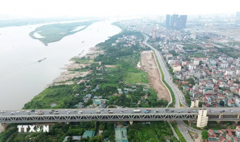 Cầu Thăng Long. (Ảnh: Quốc Khánh/TTXVN)