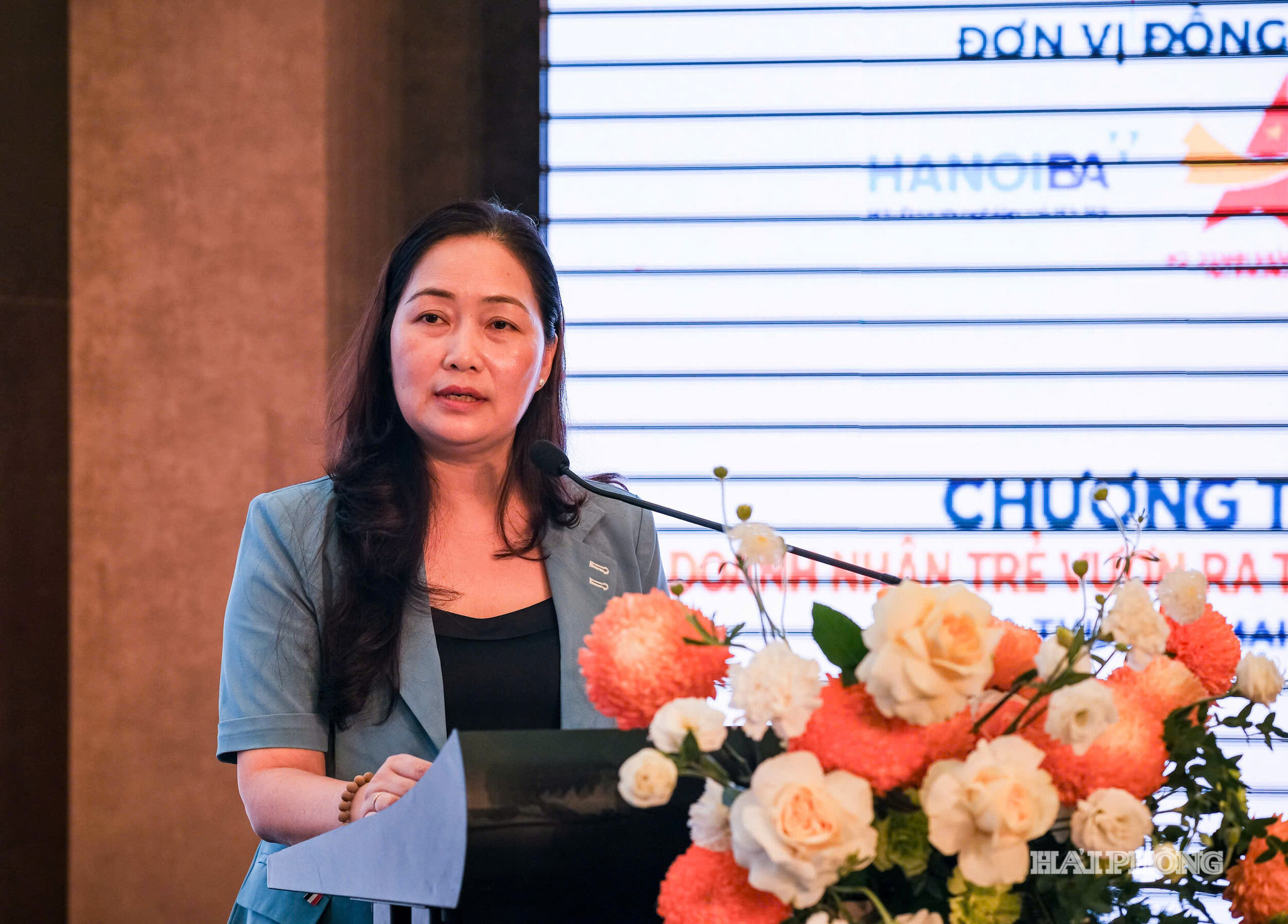 Lãnh đạo Sở Công Thương Hải Phòng phát biểu tại sự kiện.