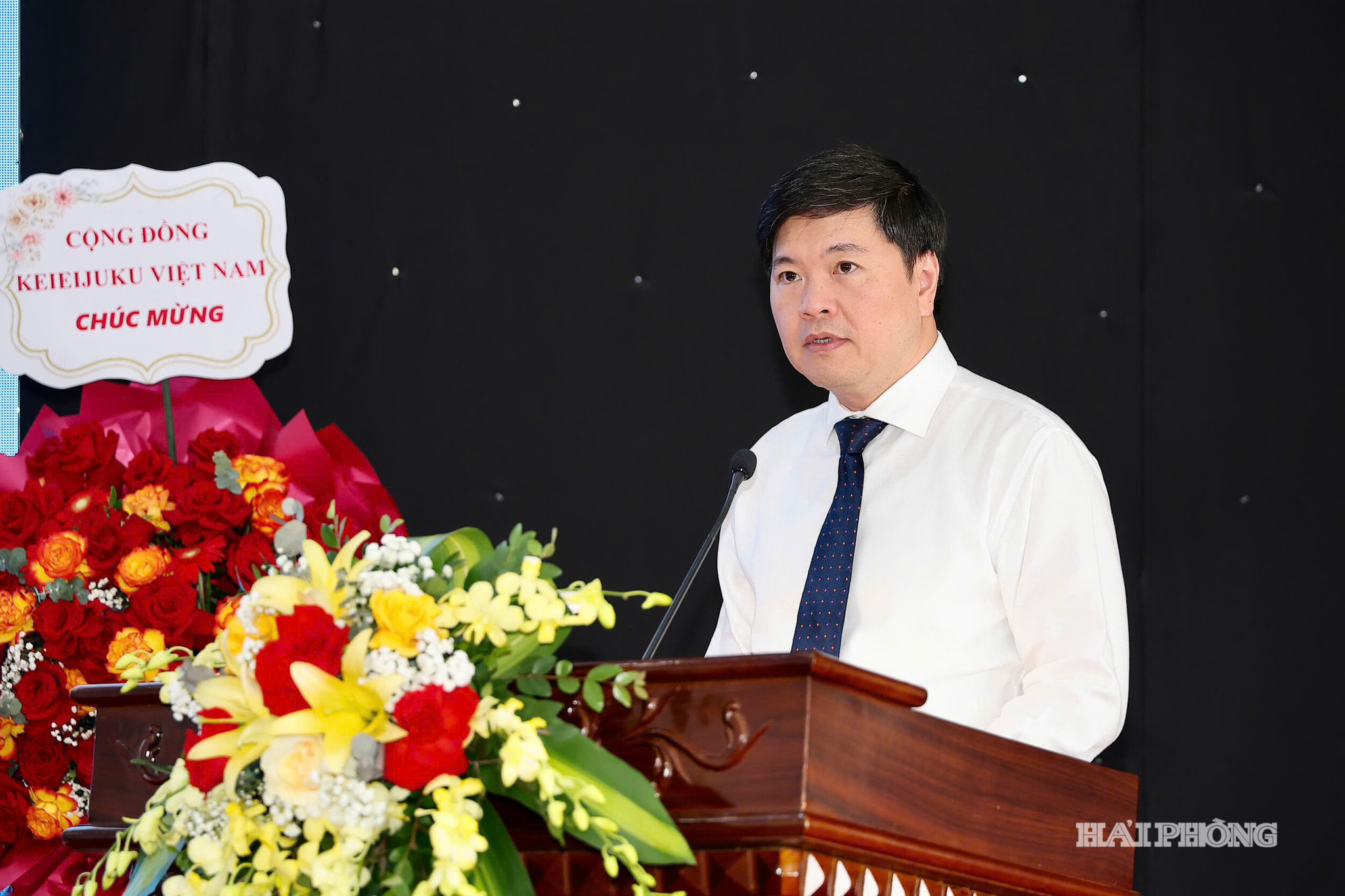 Đồng chí Hoàng Minh Cường, Phó Chủ tịch UBND thành phố phát biểu chỉ đạo tại hội nghị. 