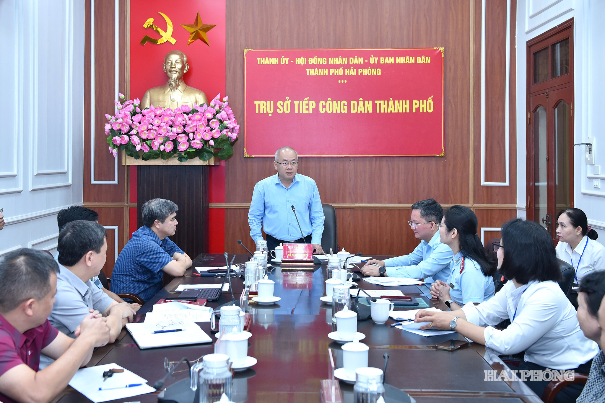 Đồng chí Đỗ Thành Trung, Phó Bí thư Thành uỷ, Chủ tịch UBND thành phố chủ trì buổi tiếp công dân định kỳ tháng 10/2026.