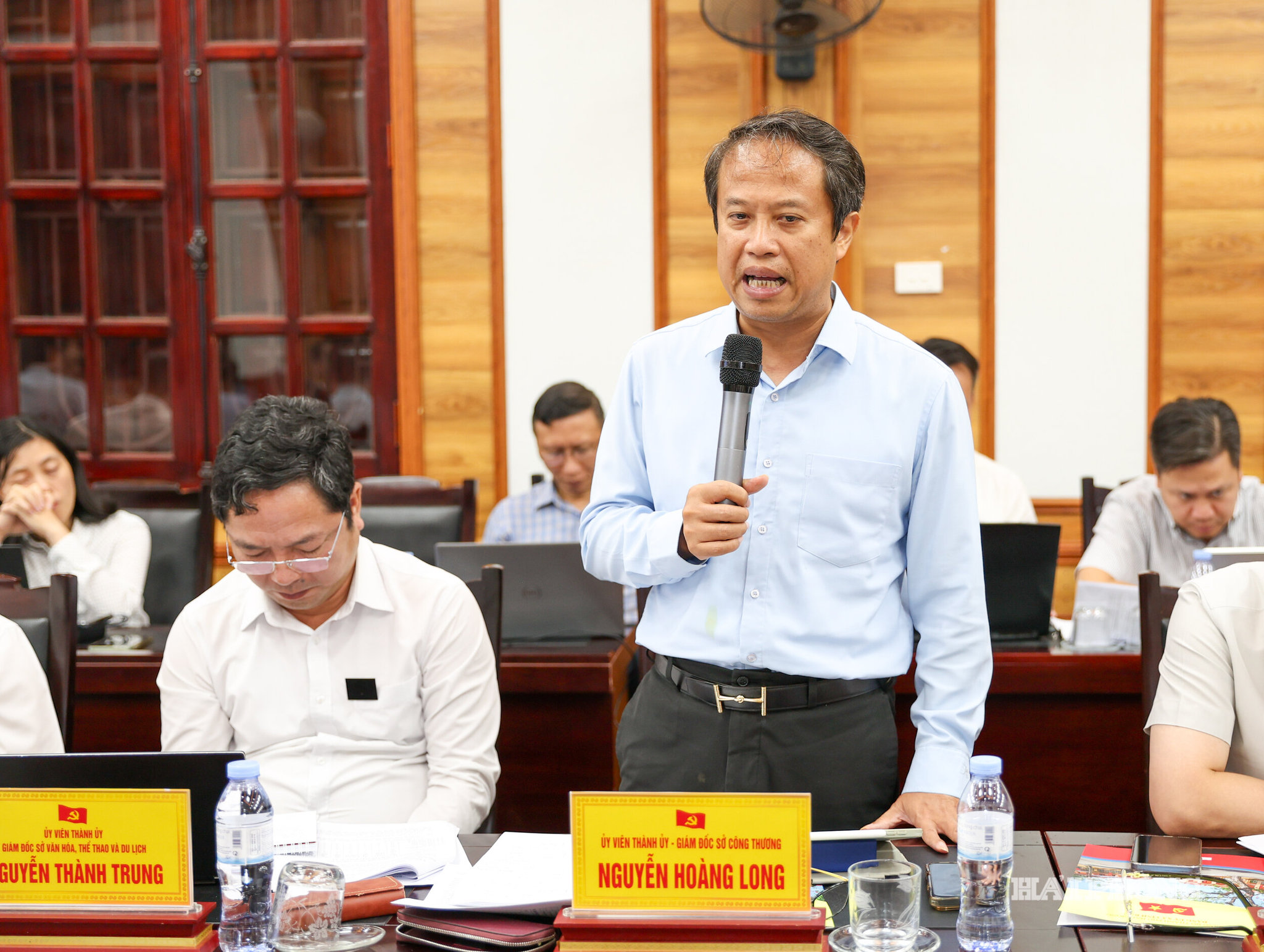 Lãnh đạo Sở Công thương phát biểu