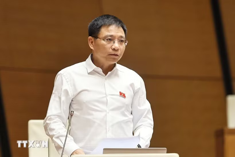 Phó Thủ tướng Chính phủ Nguyễn Văn Thắng giải trình, làm rõ một số vấn đề đại biểu Quốc hội nêu. (Ảnh: Doãn Tấn/TTXVN)