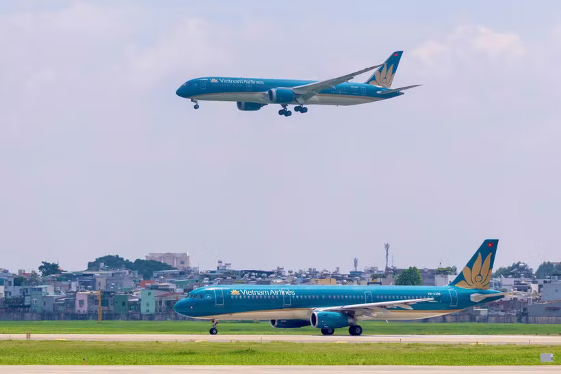 Vietnam Airlines có lợi nhuận sau thuế đạt 4.172 tỷ đồng trong 9 tháng của năm nay. (Ảnh: PV/Vietnam+)