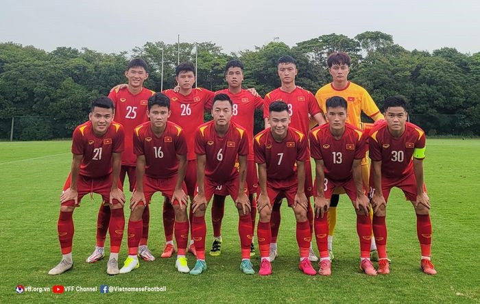  U20 Việt Nam xuất phát với đội hình có nhiều sự thay đổi so với bộ khung ở giải U19 Đông Nam Á 2022. Ảnh: VFF. 