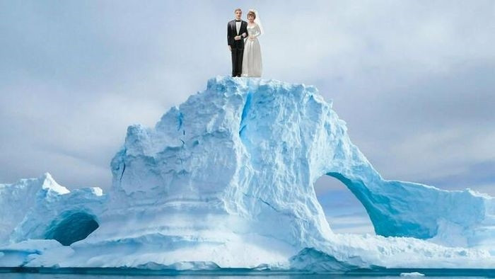  Mô phỏng tiệc cưới ở Nam Cực. Ảnh: Time Out. 