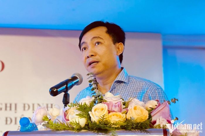 Đạo diễn Đỗ Thanh Hải phát biểu tại hội nghị chiều 26/9 ở Hà Nội. 