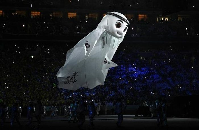  Qatar giới thiệu linh vật La'eeb của World Cup 2022. (Nguồn: Getty Images) 