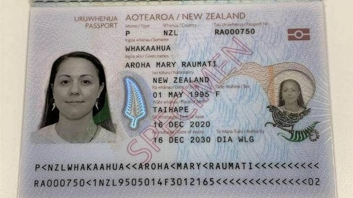  Cây dương xỉ "ma thuật" trong hộ chiếu New Zealand. Ảnh: Stuff. 