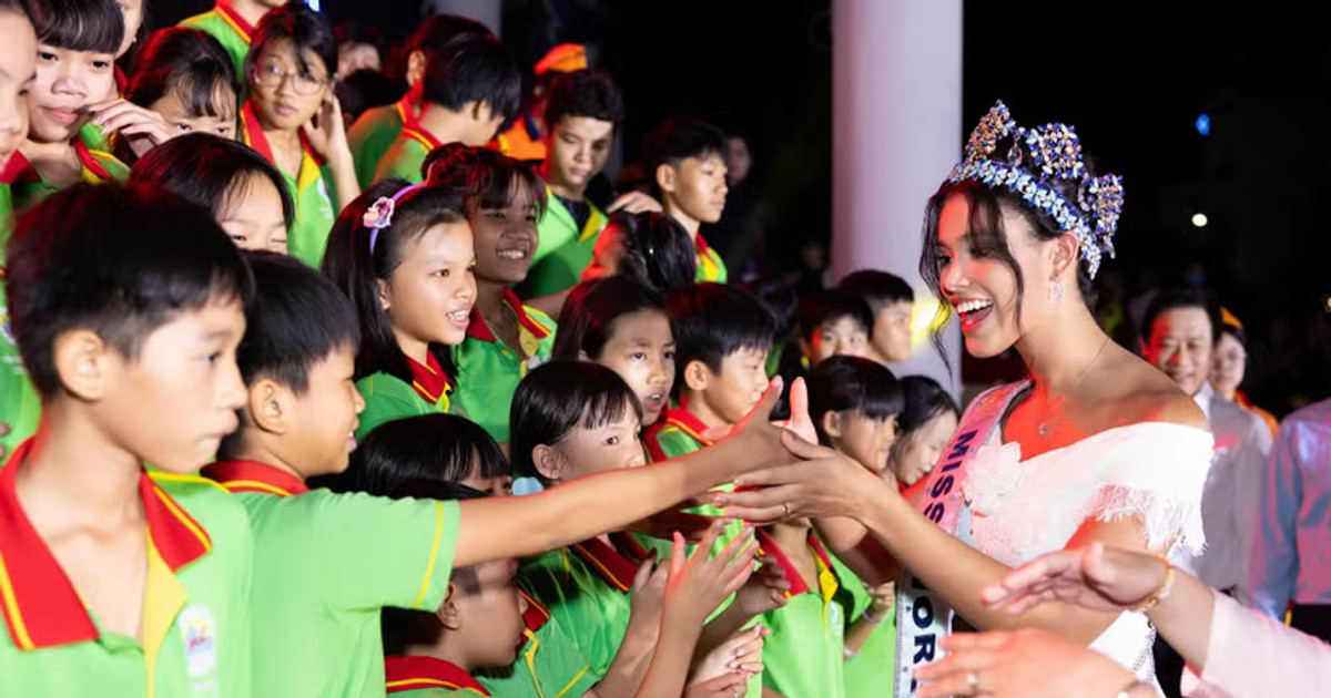 Top 3 Miss World 2026 đón Trung thu với trẻ em Việt Nam