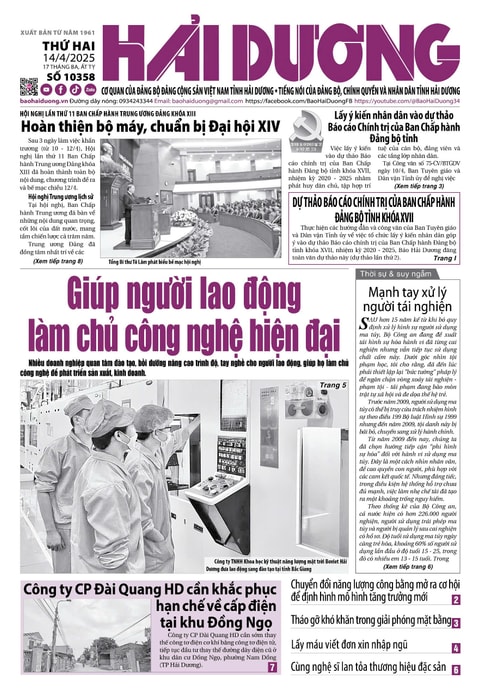 Số 10358 - Tháng 4-2025