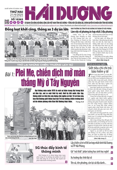 Số 10363 - Tháng 4-2025