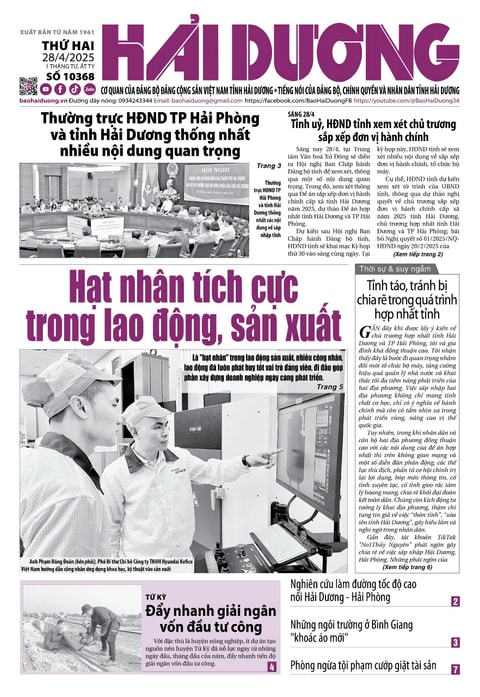 Số 10368 - Tháng 4-2025