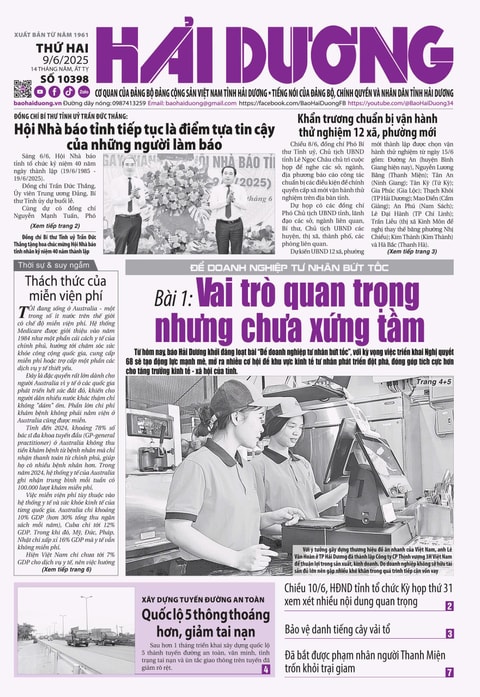 Số 10398 - Tháng 6-2025
