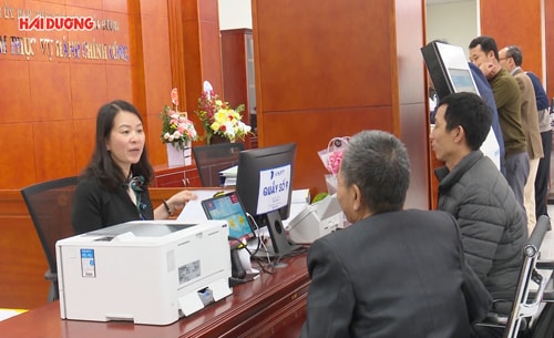Kết quả bước đầu ở Trung tâm Phục vụ hành chính công tỉnh