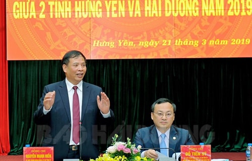 Tăng cường hợp tác toàn diện giữa Hải Dương và Hưng Yên