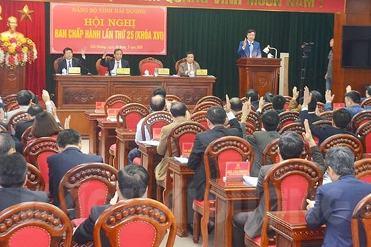 Hội nghị lần thứ 25 Ban Chấp hành Đảng bộ tỉnh Hải Dương khóa XVI