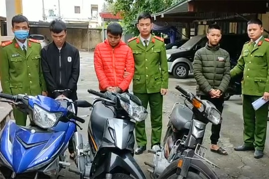 Triệt phá nhóm trộm cắp liên tỉnh