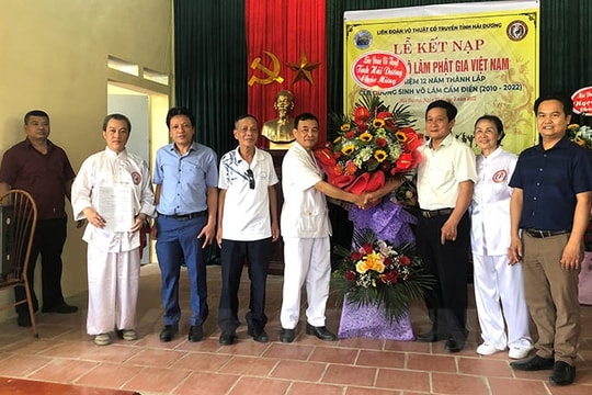 Liên đoàn Võ thuật cổ truyền tỉnh Hải Dương kết nạp thêm võ phái mới