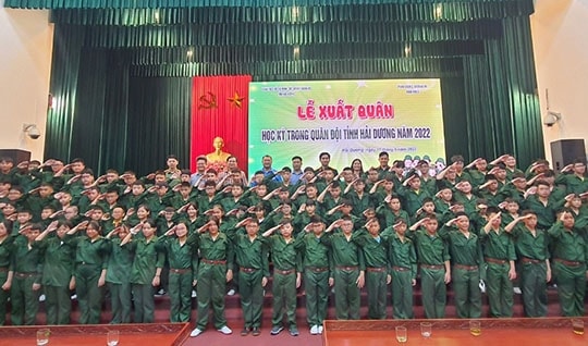 104 học viên tham gia học kỳ quân đội đợt 1