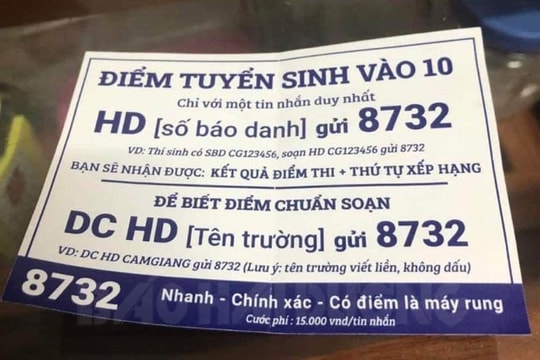 Đừng để mất tiền oan vì tra cứu điểm thi
