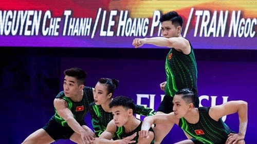 Việt Nam giành huy chương vàng lịch sử ở giải vô địch Aerobic thế giới