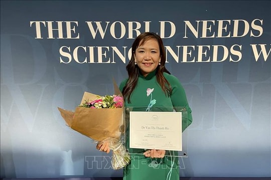 UNESCO tôn vinh nữ khoa học trẻ Việt Nam Hồ Thị Thanh Vân