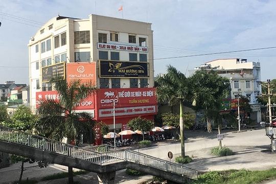 Nhiều hộ dân xây nhà,  cửa hàng không phép ở khu  đô thị thương mại Lai Cách