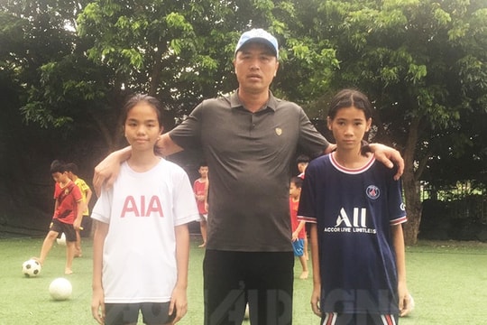 Cam Giang female football player recruited to Vietnam's youth team