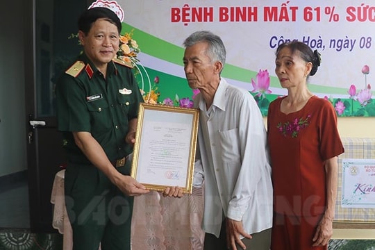 Hỗ trợ xây "Nhà tình nghĩa" cho gia đình bệnh binh ở Nam Sách