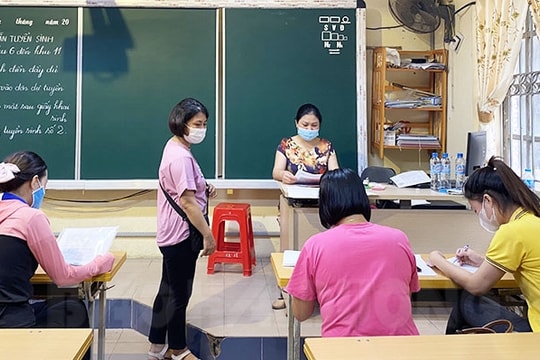 Đến ngày 25.7, các trường tiểu học hoàn thành thủ tục tiếp nhận hồ sơ tuyển sinh lớp 1