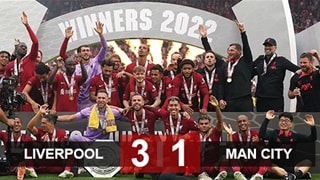 Liverpool 3-1 Man City: Nunez tỏa sáng, The Kop giành Siêu cúp nước Anh