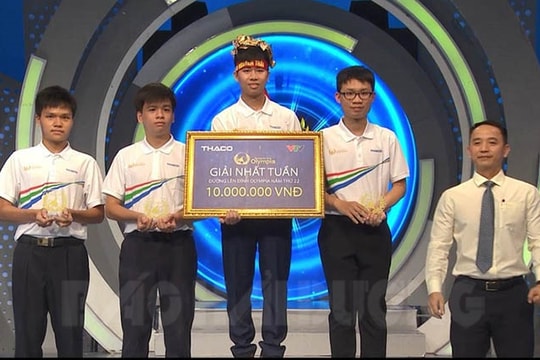 Học sinh Trường THPT chuyên Nguyễn Trãi nhất tuần Cuộc thi “Đường lên đỉnh Olympia”