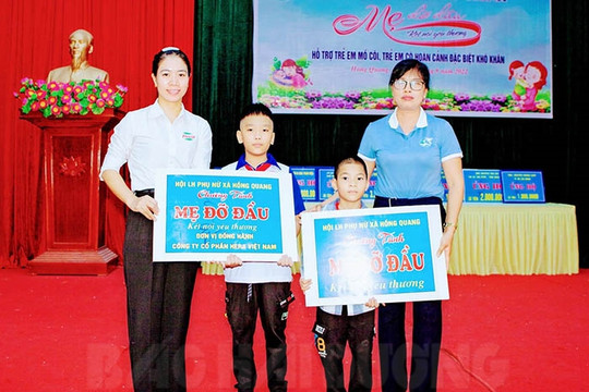 4 tháng, phụ nữ Thanh Miện nhận đỡ đầu 157 trẻ mồ côi