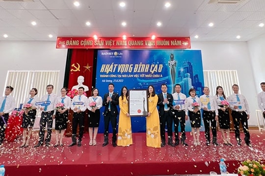 Bảo Việt Nhân thọ Hải Dương vinh danh giải thưởng “Nơi làm việc tốt nhất châu Á”