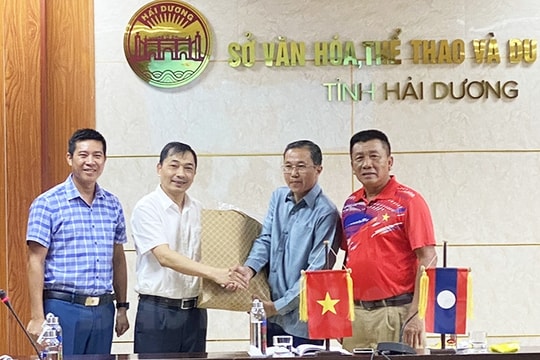 Vientiane athletes improve after 1.5-month training in Hai Duong