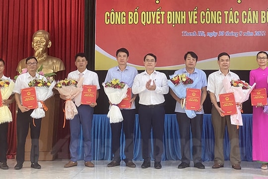 Thanh Hà điều động, luân chuyển 13 cán bộ
