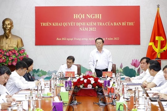 Kiểm tra công tác xây dựng đảng tại Ban Đối ngoại Trung ương