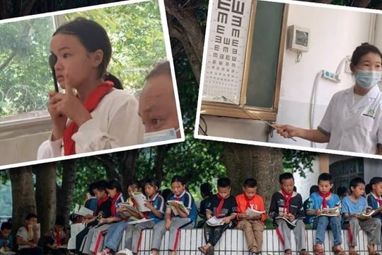 "Bí kíp" giúp một trường tiểu học ở Trung Quốc không có học sinh cận thị