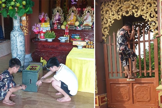 Triệt phá nhóm đạo chích nơi thờ tự