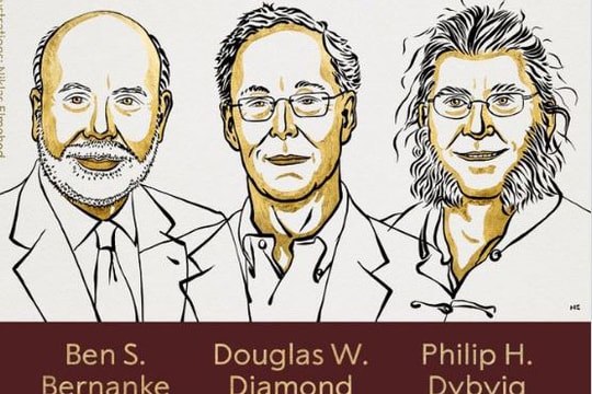 Cựu Chủ tịch FED Ben Bernanke và hai nhà kinh tế đồng hương chung giải Nobel Kinh tế 2022
