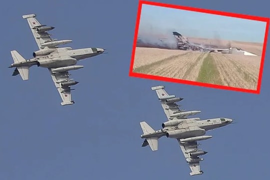 Rơi máy bay cường kích Su-25 ở tỉnh miền Nam của nước Nga