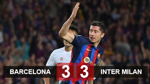 Lewandowski lập cú đúp giúp Barca níu hy vọng qua vòng bảng